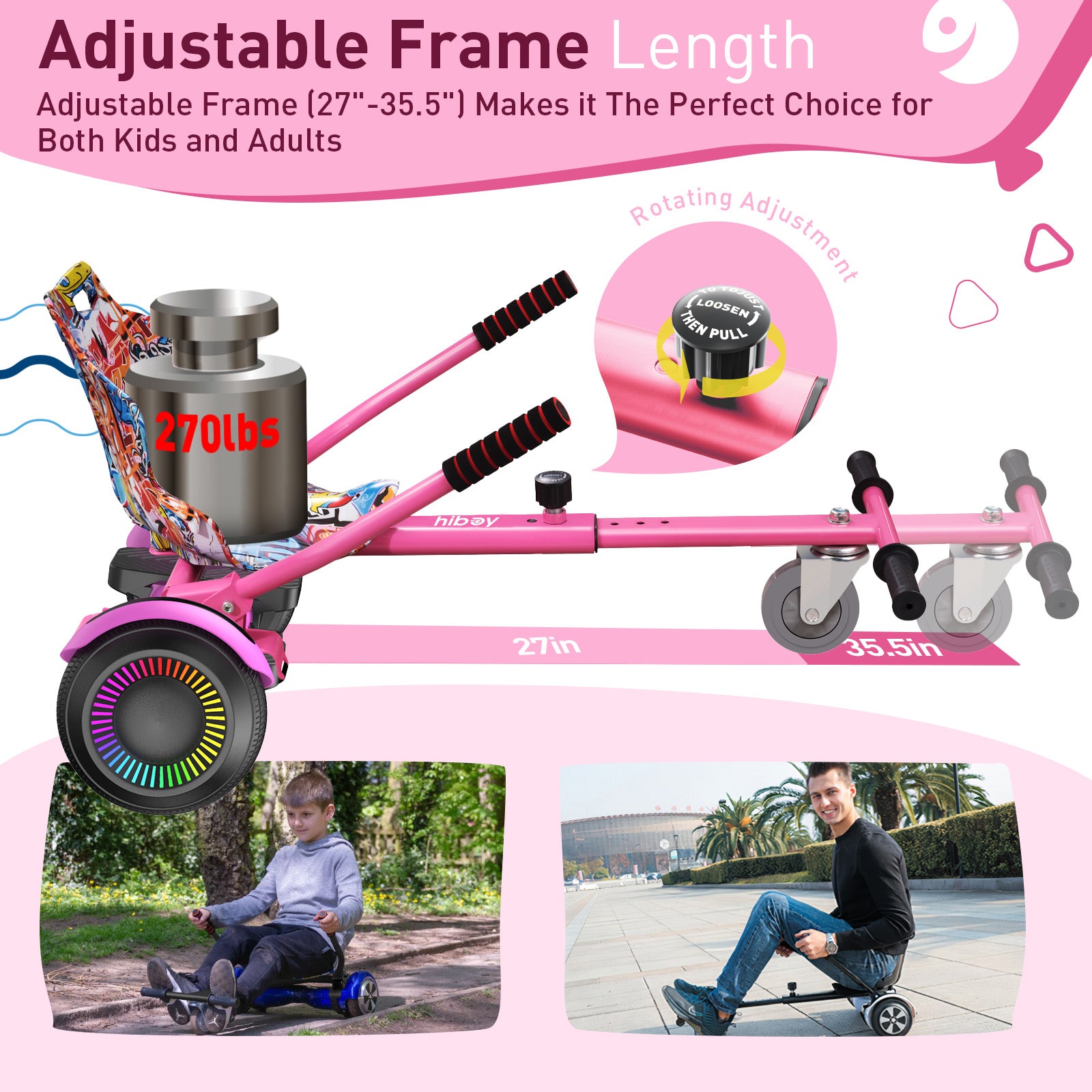 Hiboy HC-01 Hoverboard Seat Attachment for Kids & Adults