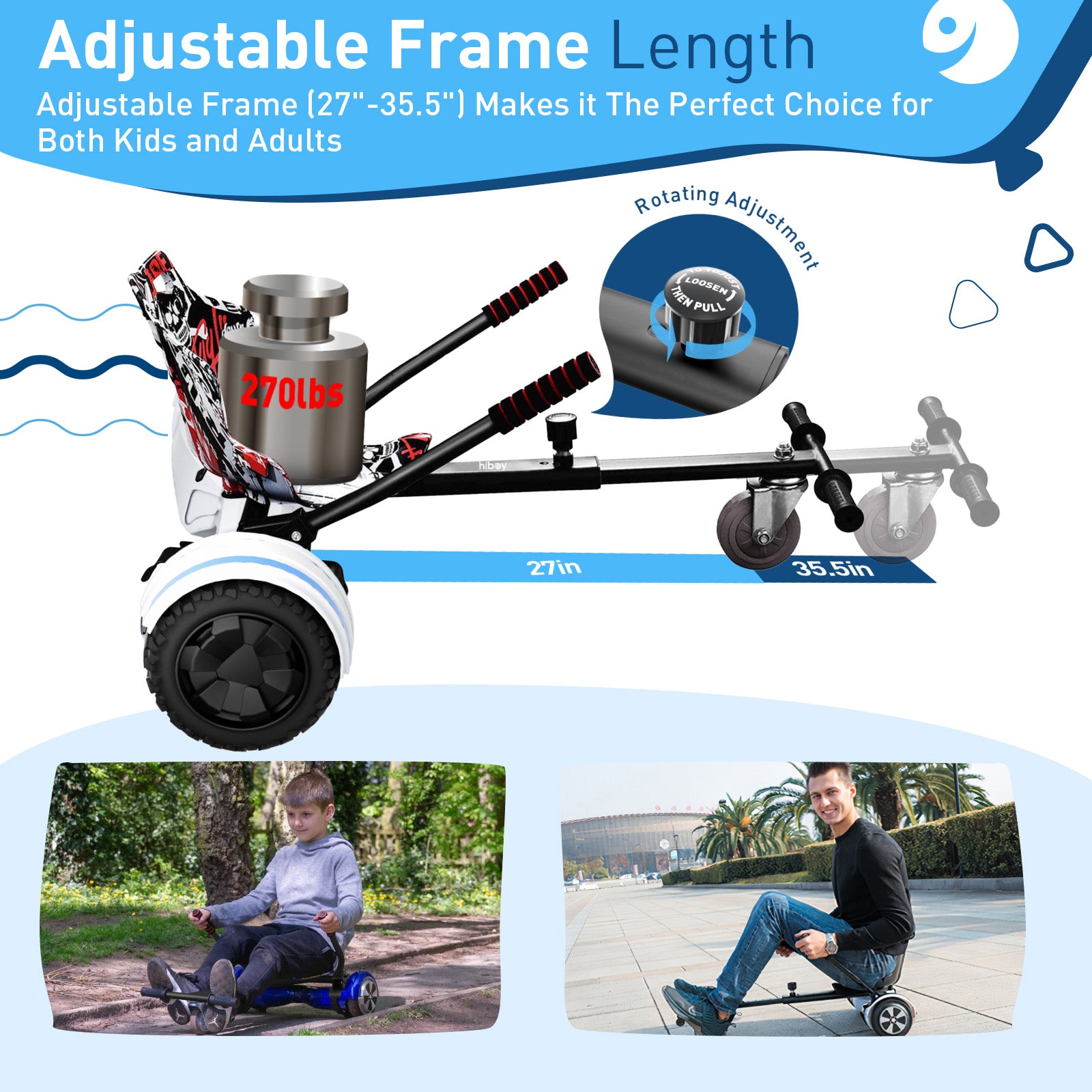 Hiboy HC-01 Hoverboard Seat Attachment for Kids & Adults