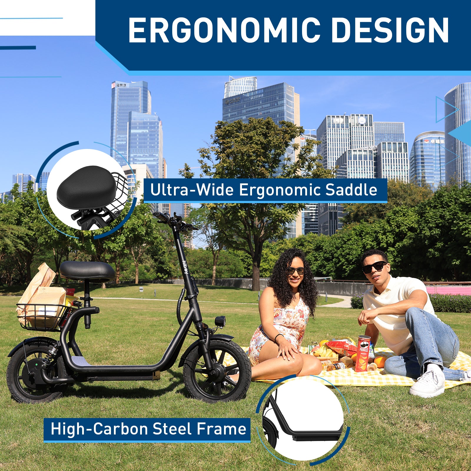 Hiboy U2 Electric Scooter with Seat