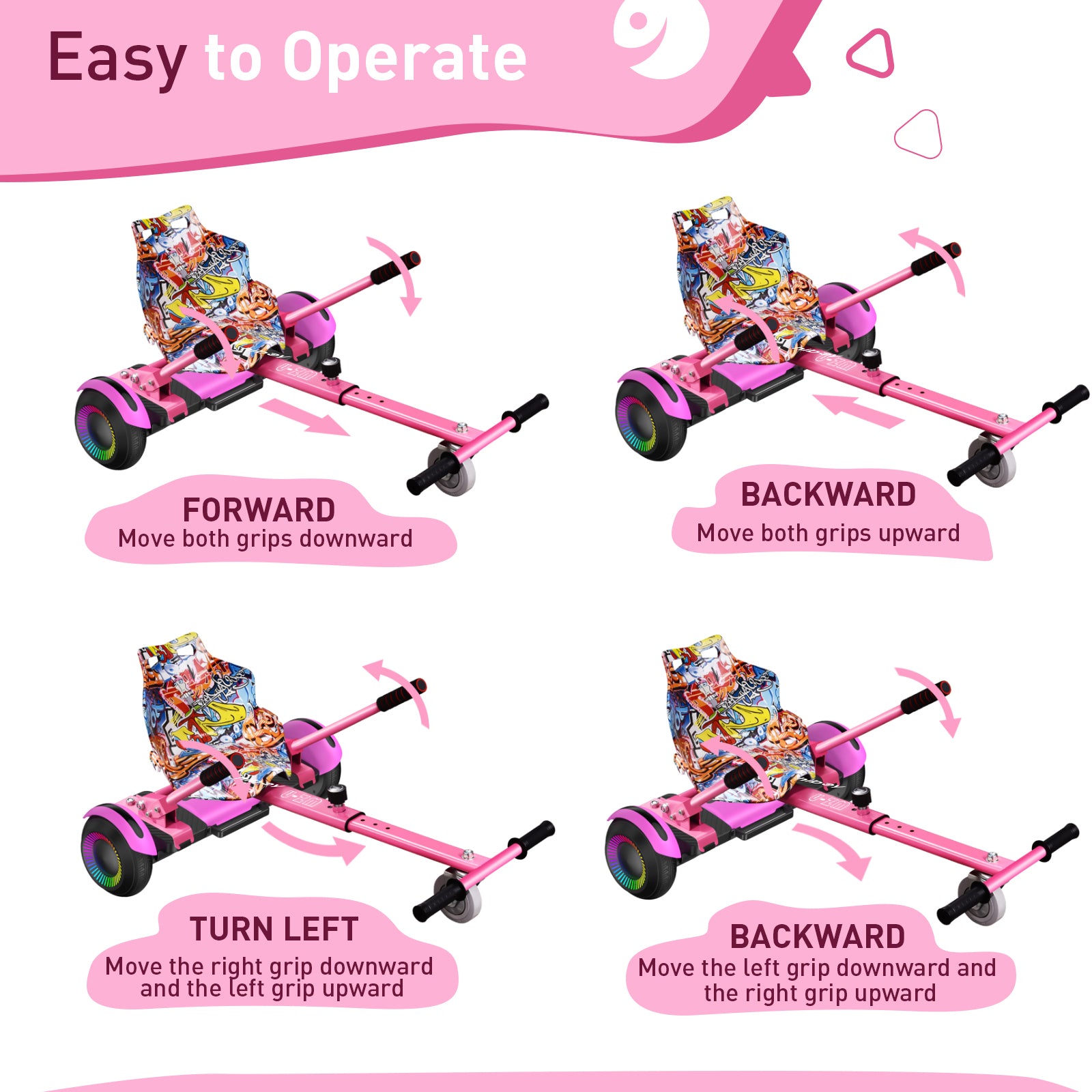 Hiboy HC-01 Hoverboard Seat Attachment for Kids & Adults