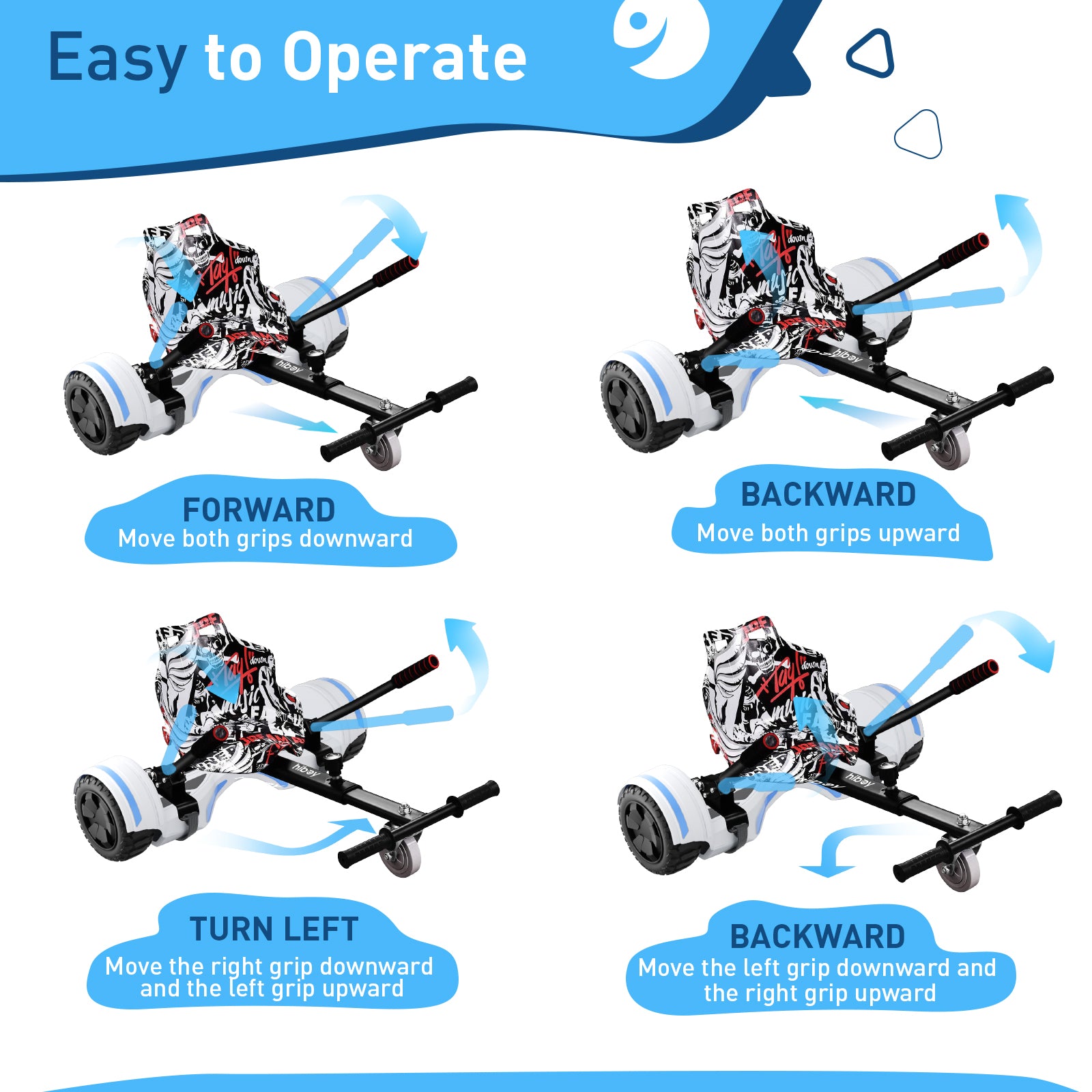 Hiboy HC-01 Hoverboard Seat Attachment for Kids & Adults