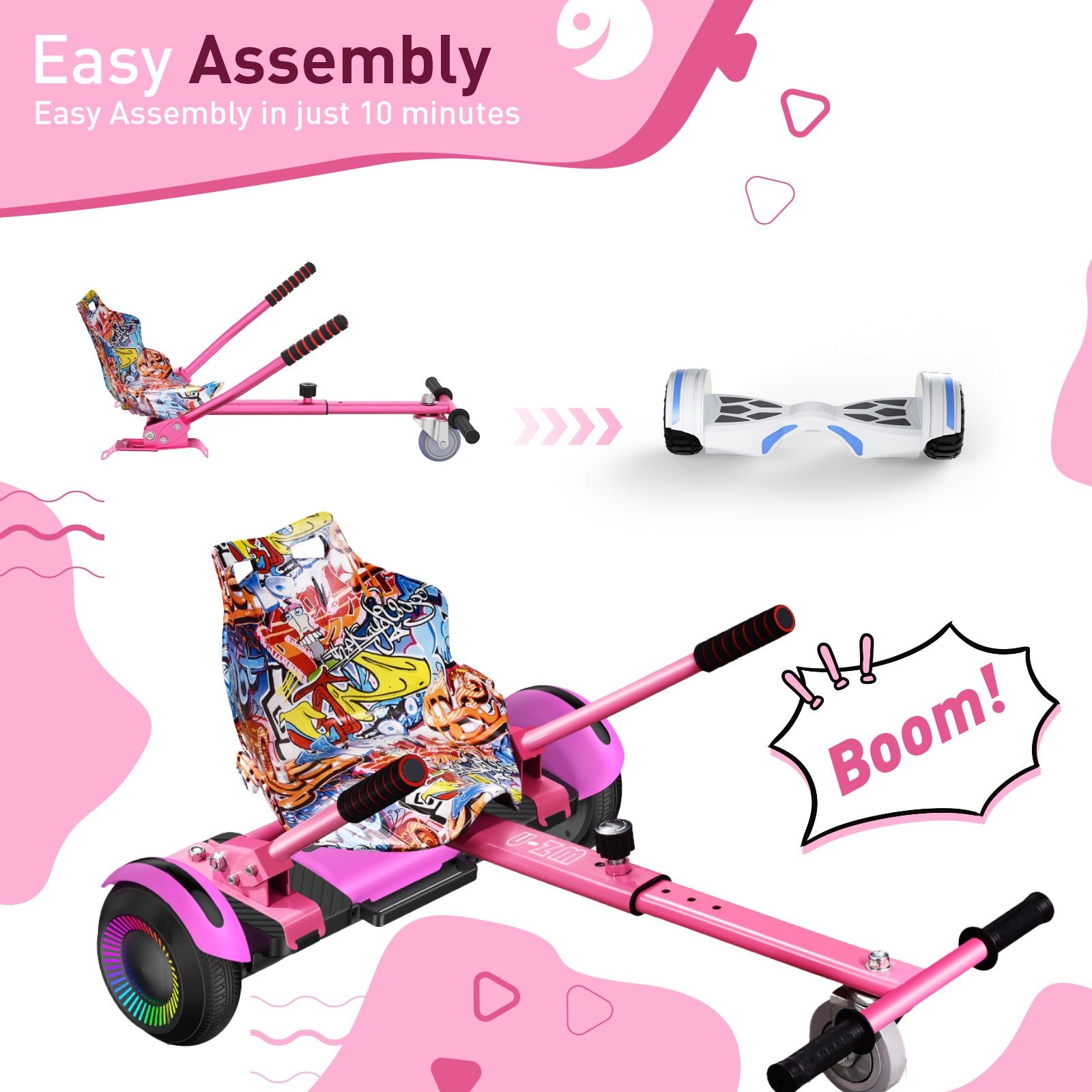 Hiboy HC-01 Hoverboard Seat Attachment for Kids & Adults