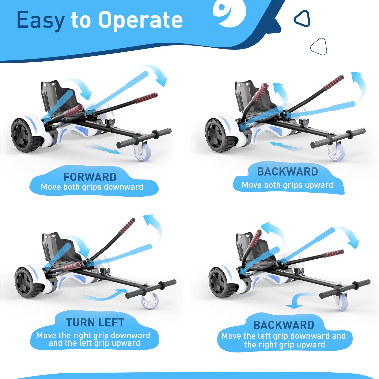 Hiboy HC-01 Hoverboard Seat Attachment for Kids & Adults