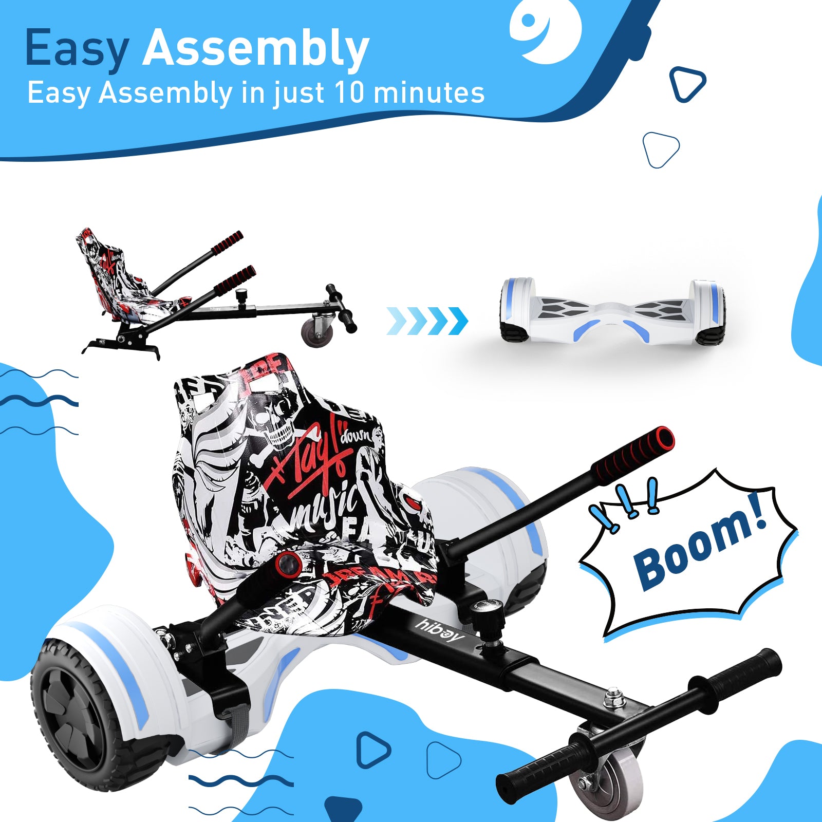 Hiboy HC-01 Hoverboard Seat Attachment for Kids & Adults