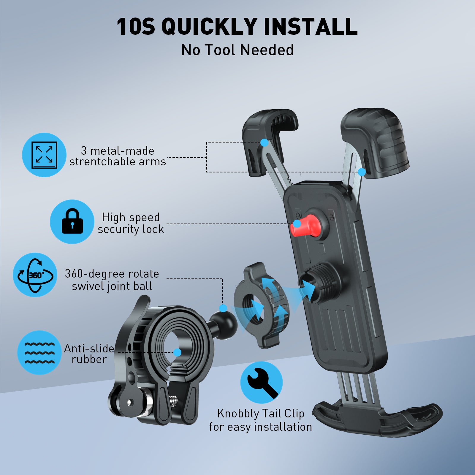 Hiboy Phone Holder with Clip for Scooters or Bikes