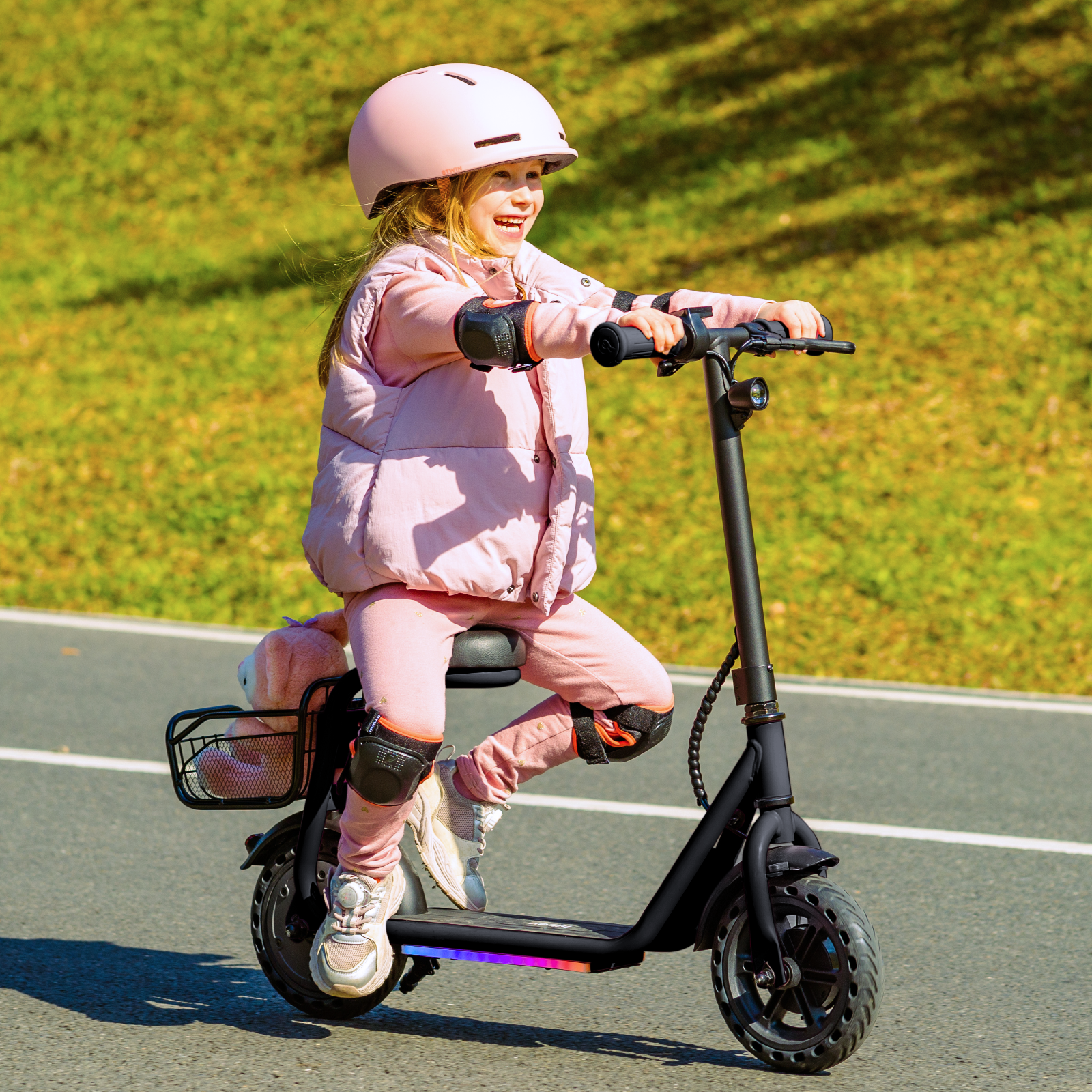 Hiboy Q2 Lite-A Kids Electric Scooter with Basket and Seat