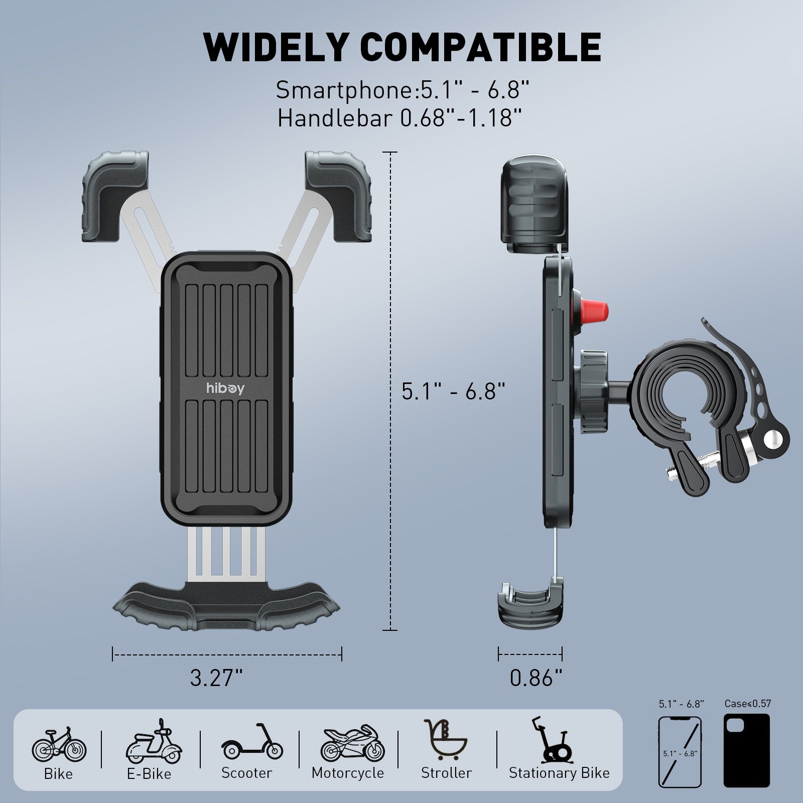 Hiboy Phone Holder with Clip for Scooters or Bikes