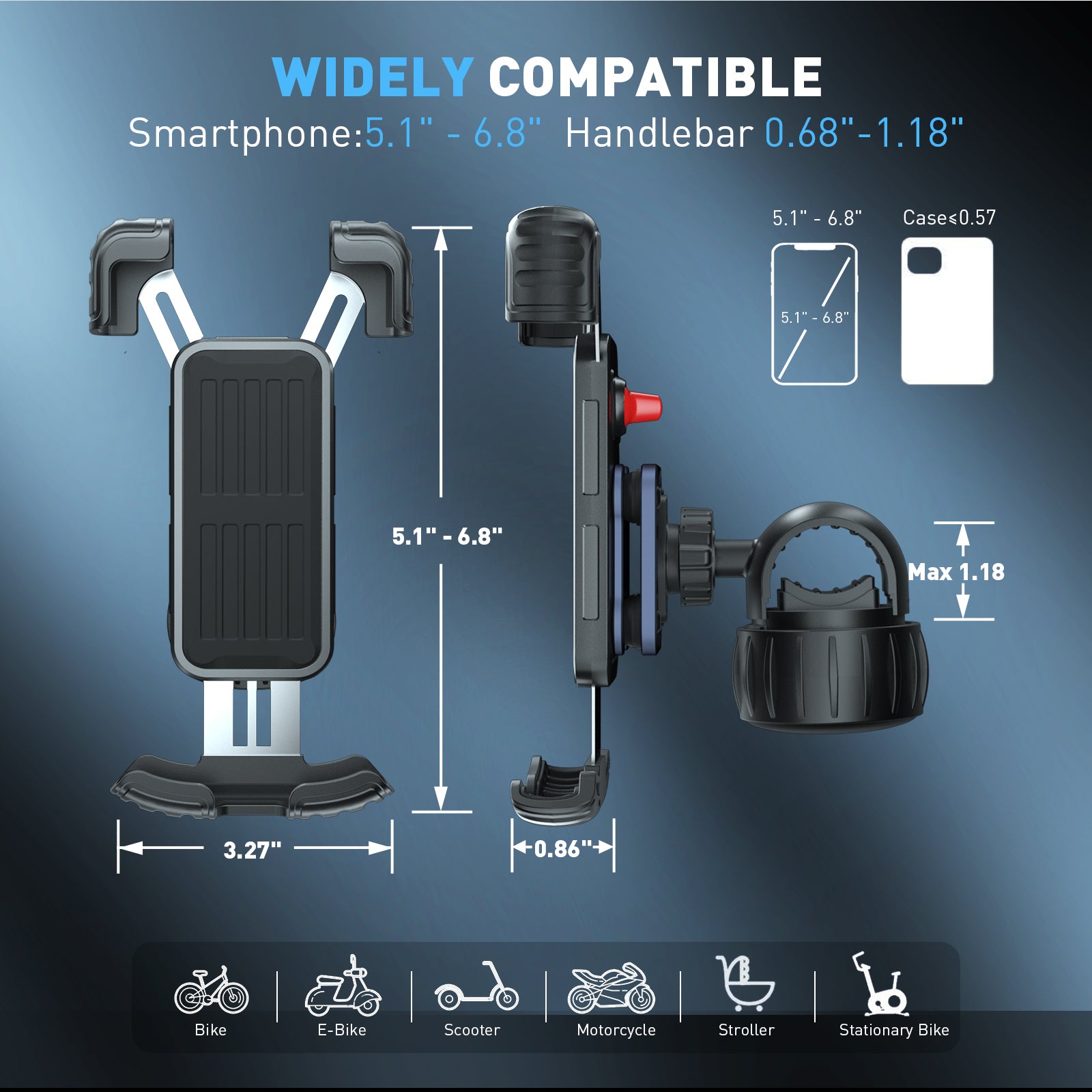 Hiboy Anti-Shake Phone Holder for Scooters or Bikes Hiboy