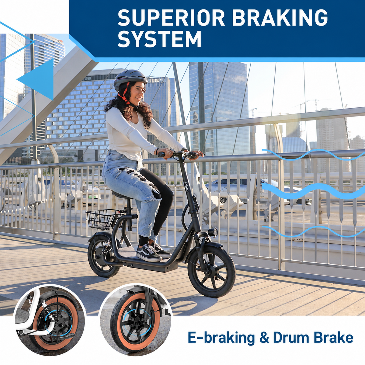 Hiboy U2 Electric Scooter with Seat