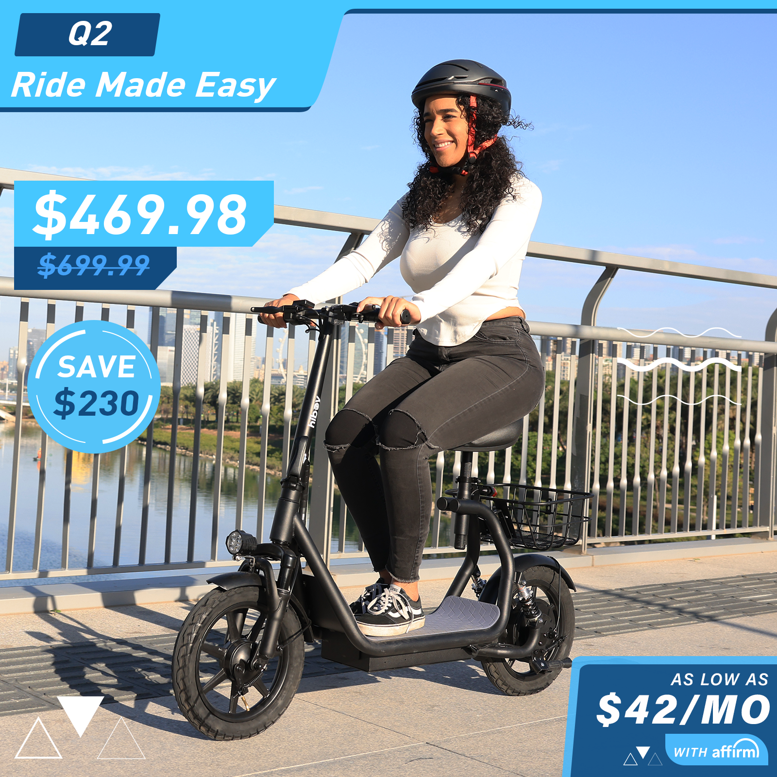 Hiboy Q2 Electric Seat Scooter for Adults