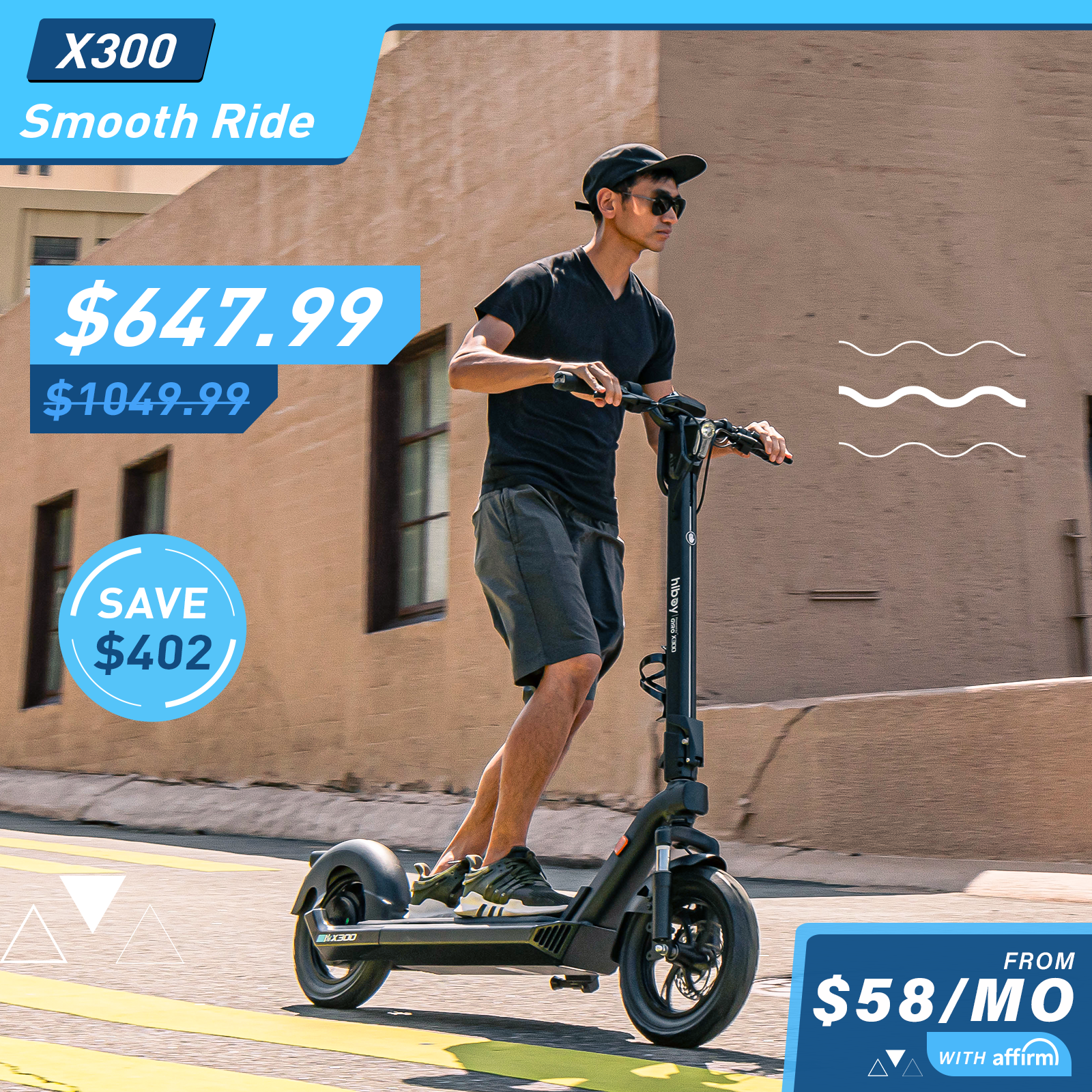 Hiboy X300 Big-Wheel Electric Scooter