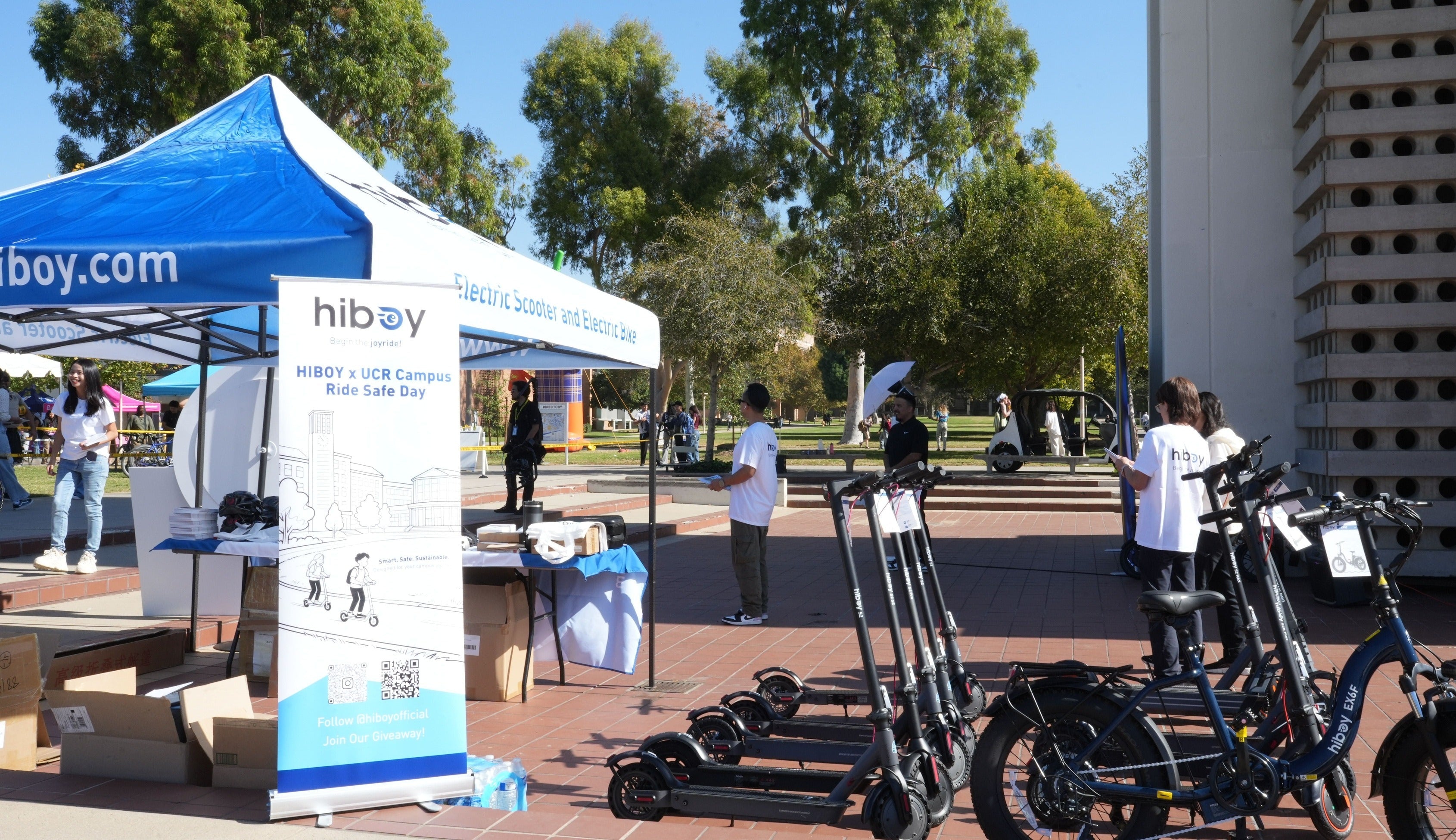 Hiboy Highlights E-Bike and E-Scooter Safety at UCR's 4th Annual HWS Fall Resource Fair