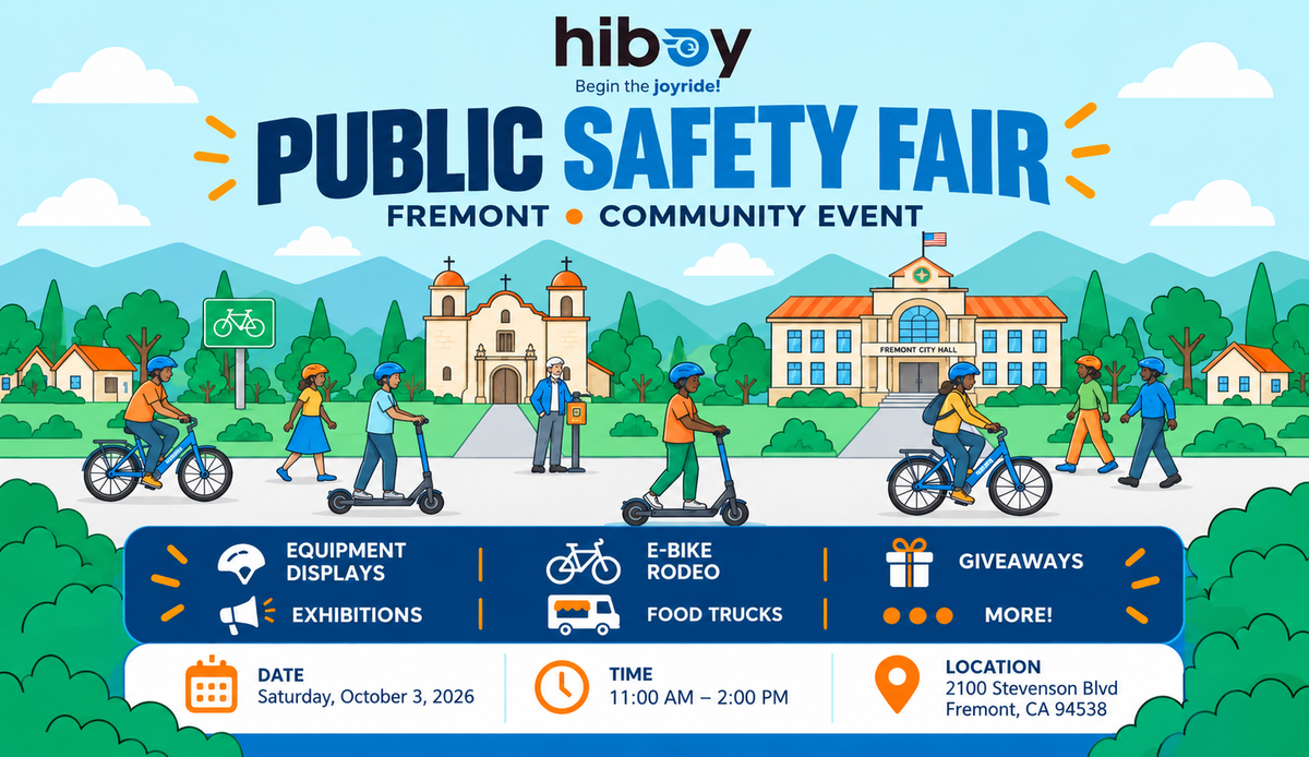 Hiboy at the Fremont Police Safety Fair: Join Our Micromobility Safety Rodeo