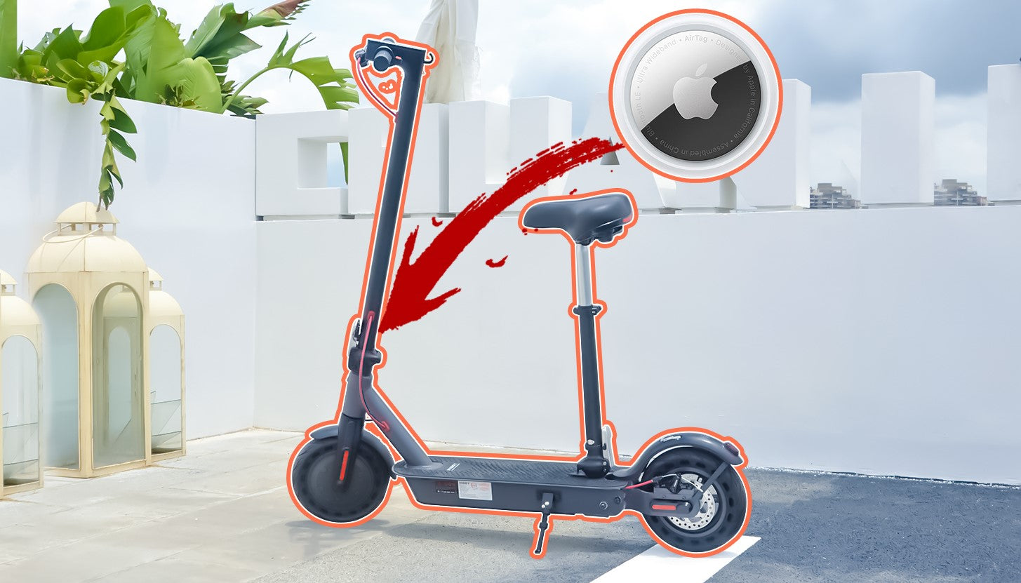Set up an Apple air tag on Hiboy E-scooter