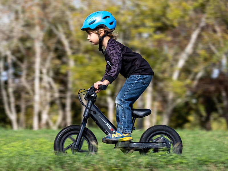  Hiboy BK1 Bicicleta eléctrica para niños de 3 a 5 años de edad,  bicicleta de equilibrio eléctrica de 24 V 100 W con neumático inflable de  12 pulgadas y asiento ajustable