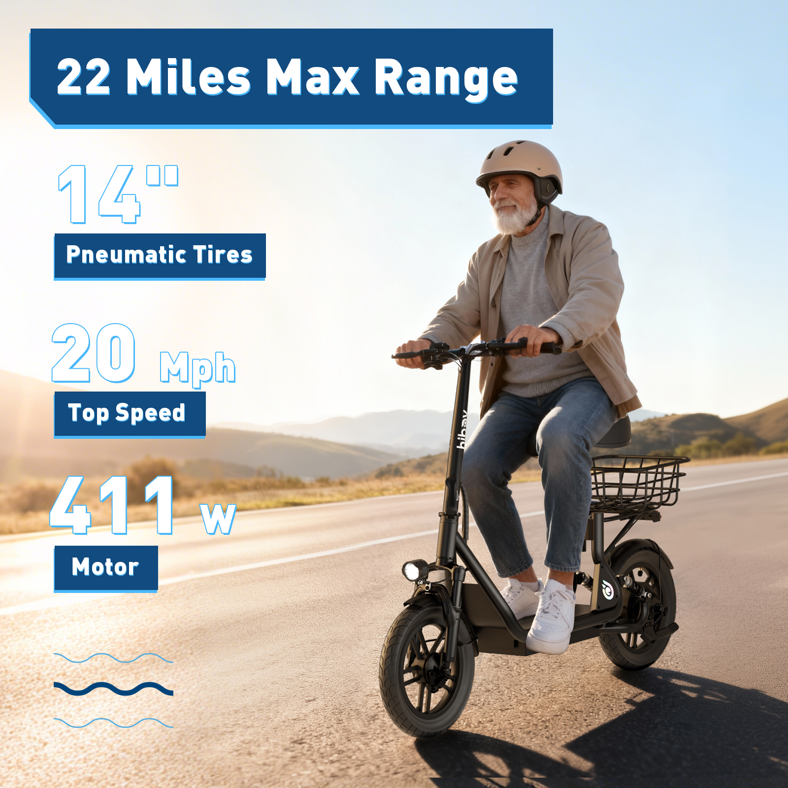 Hiboy Q2 Electric Seat Scooter for Adults