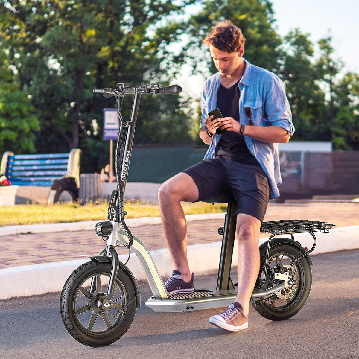 Hiboy ECOM 14 Eco Friendly Fat Tire Electric Scooter Amazon Hiboy