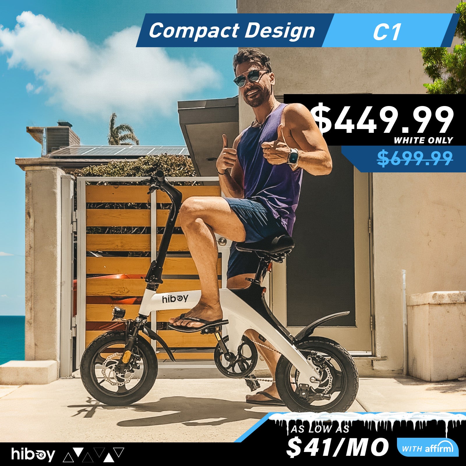 Portable electric bike top