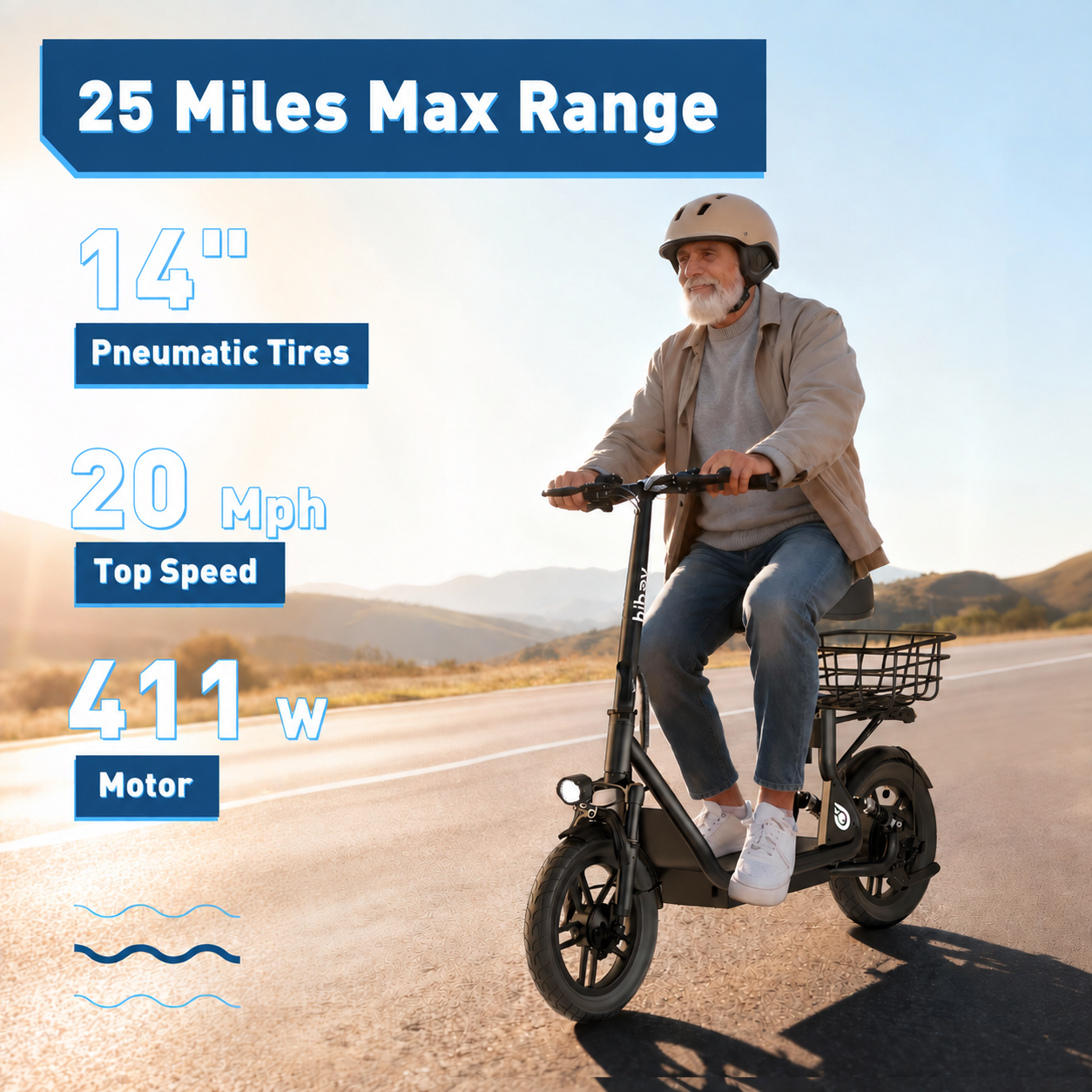 Hiboy U3 Electric Scooter with Seat