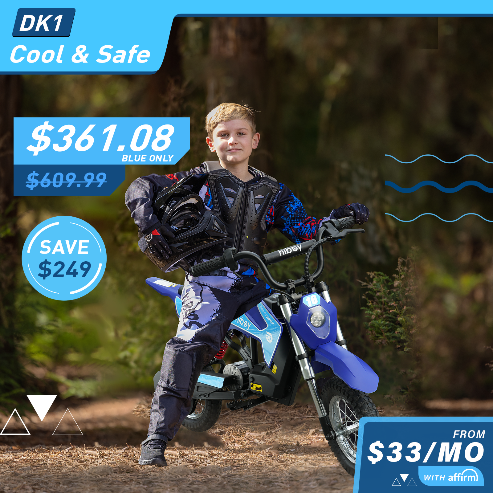 Hiboy DK1 Electric Dirt Bike For Kids Ages 3-10