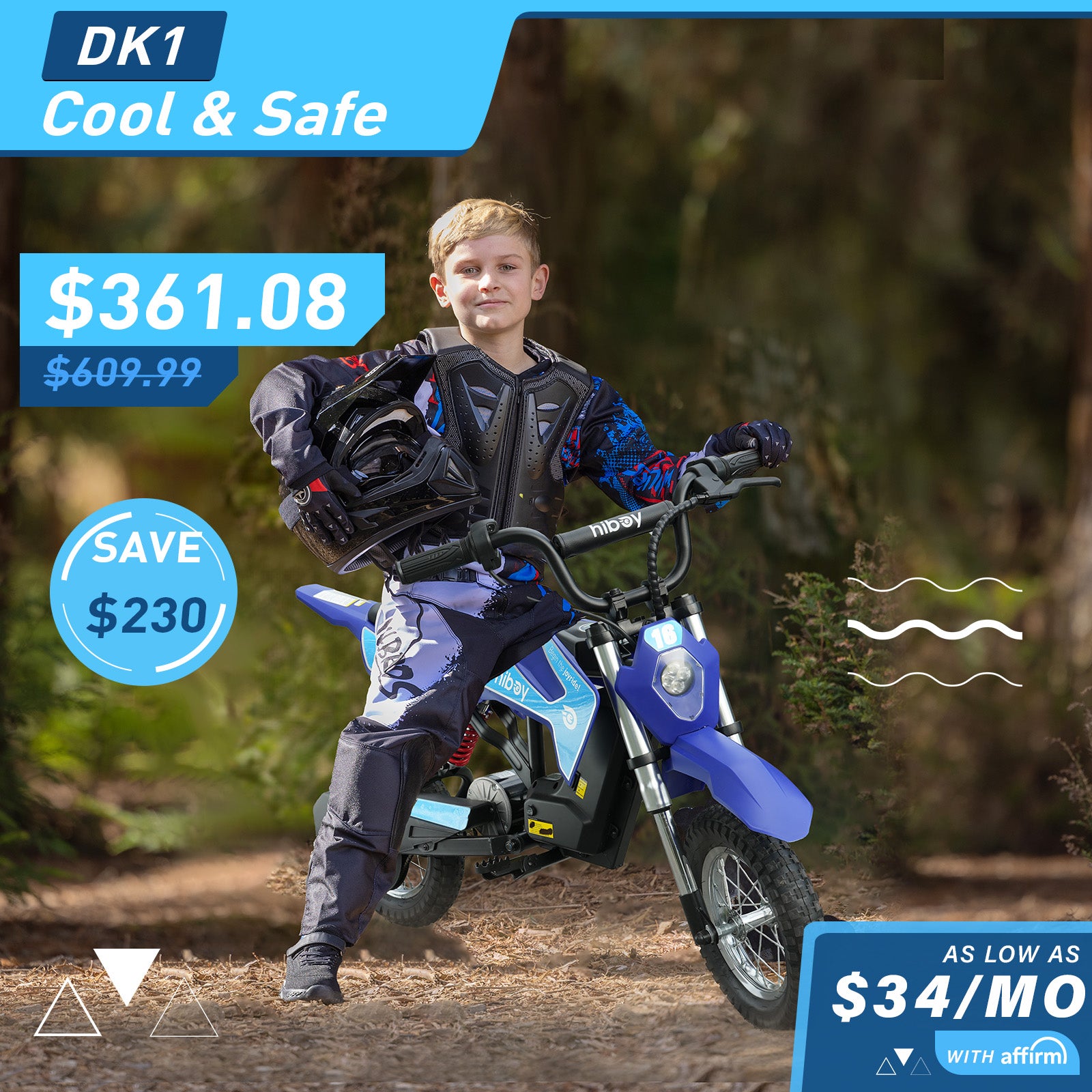 Hiboy DK1 Electric Dirt Bike For Kids Ages 3-10