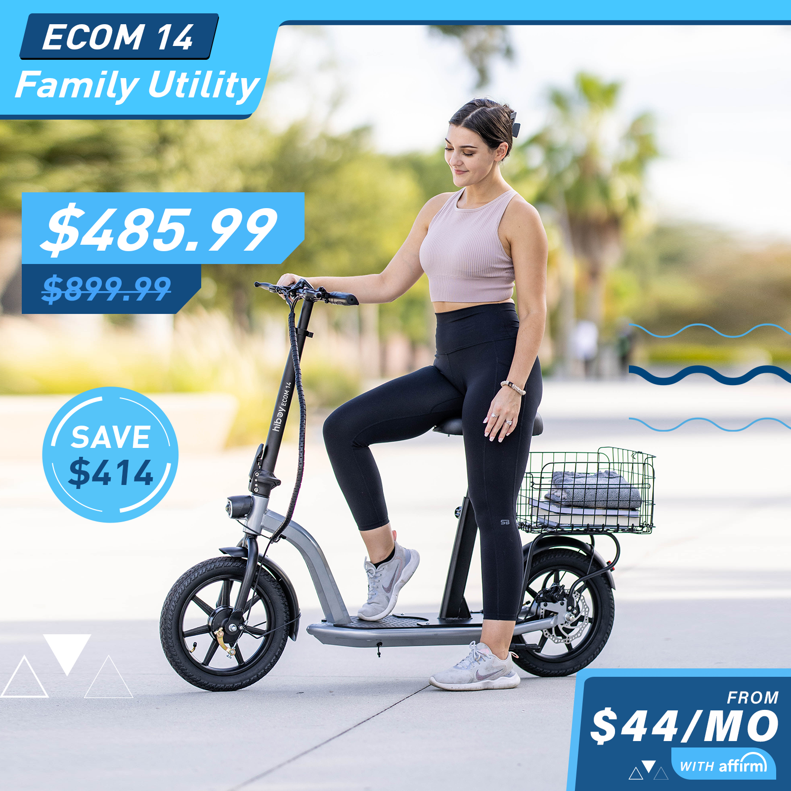 Hiboy ECOM 14 Eco Friendly Big Wheel Electric Scooter