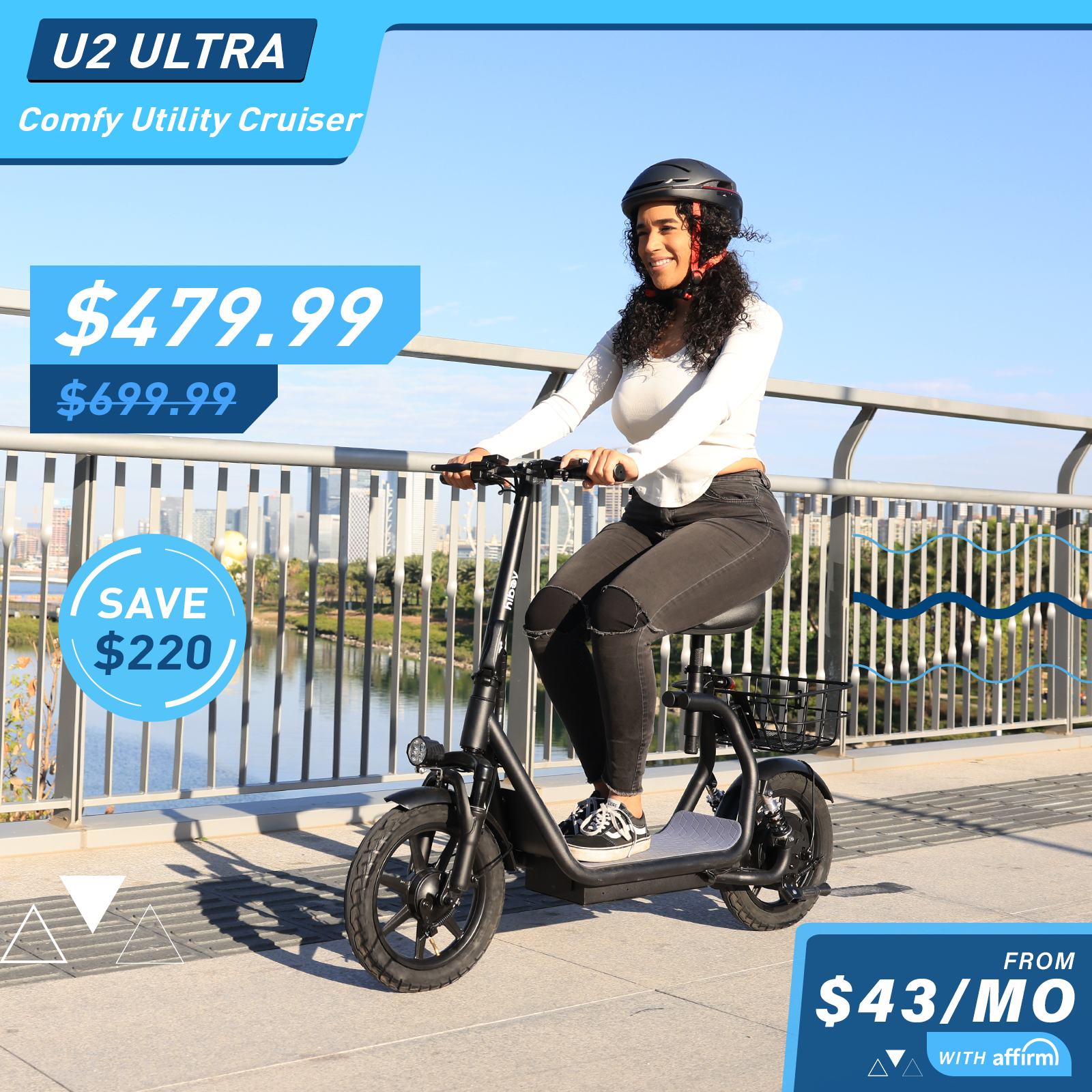 Hiboy U2 Ultra Electric Scooter with Dual-Suspension