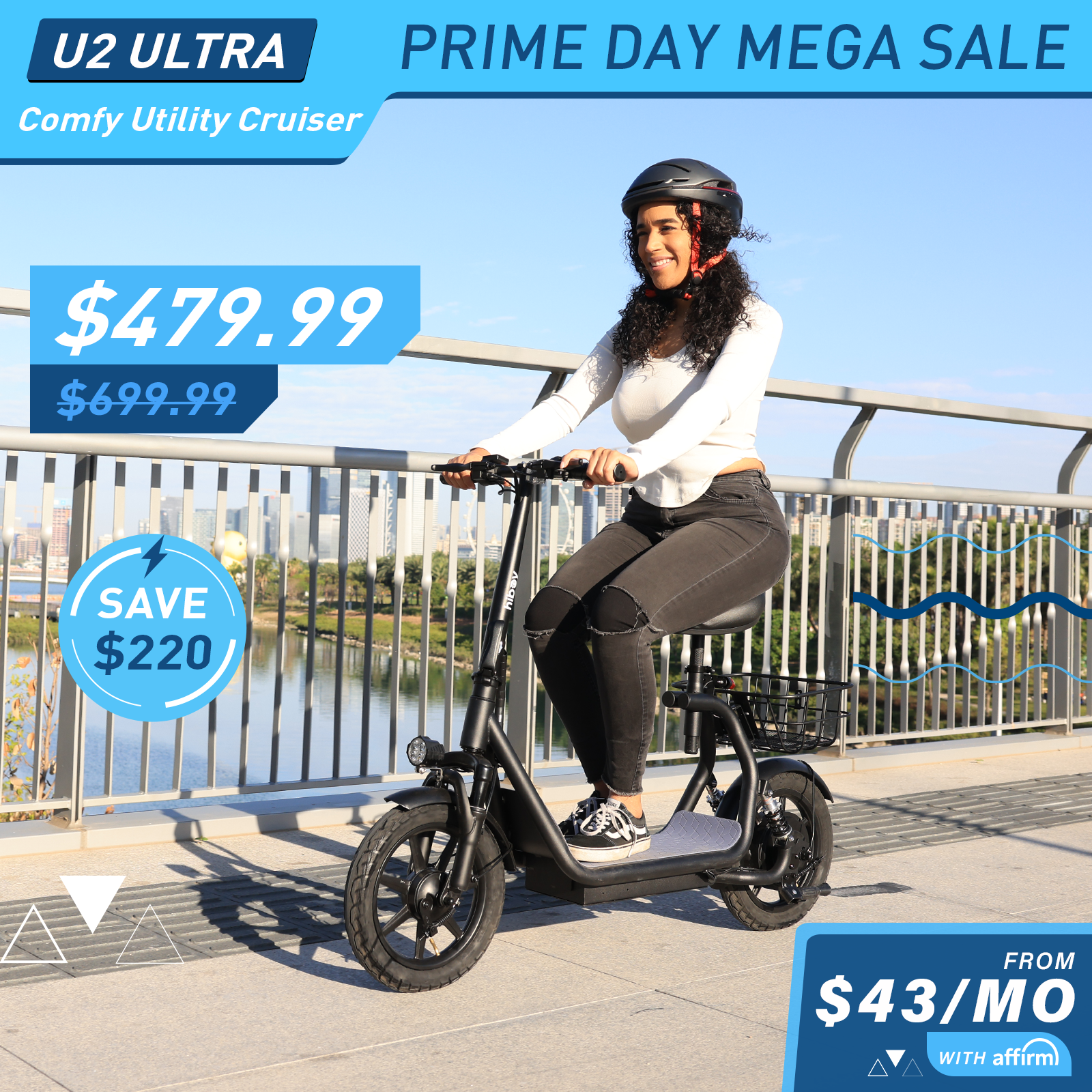 Hiboy U2 Ultra Electric Scooter with Dual-Suspension