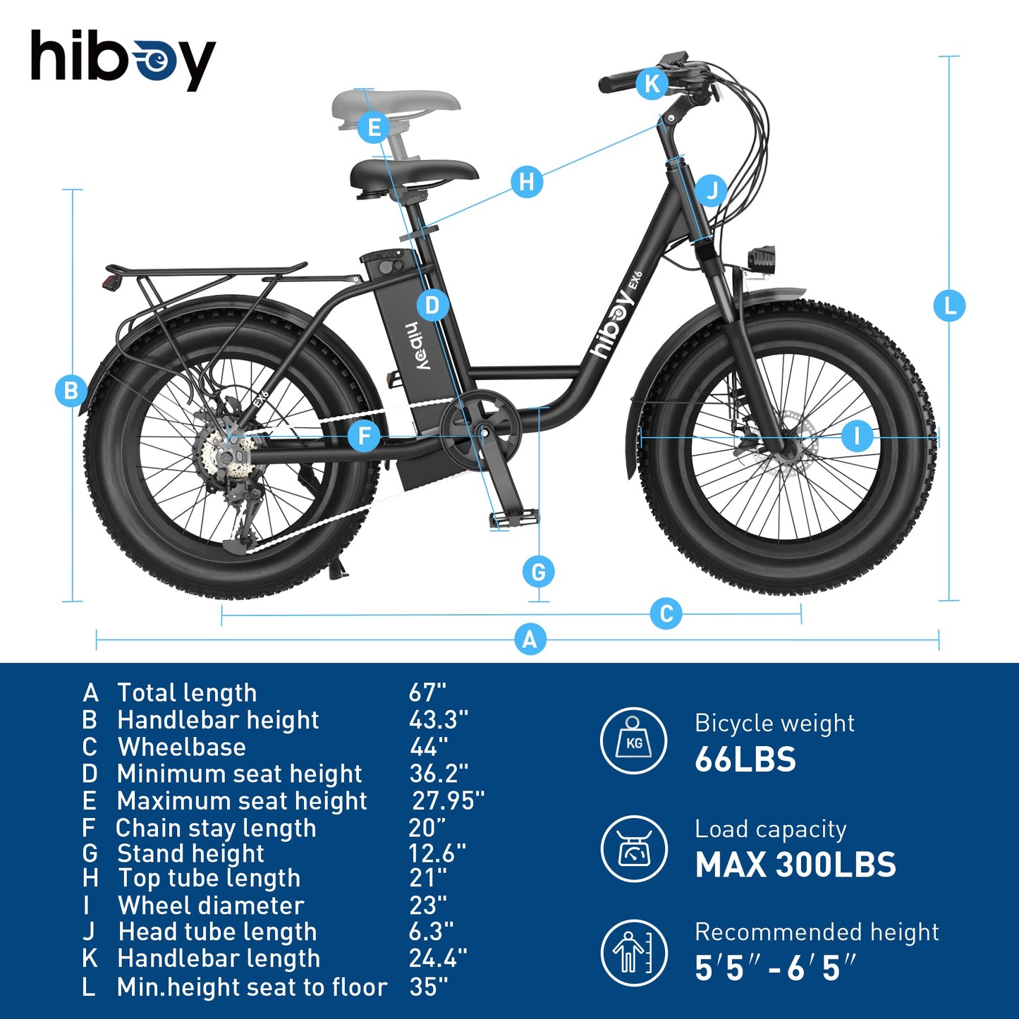 Local Pick Up Hiboy EX6 Refurbished Electric Bike