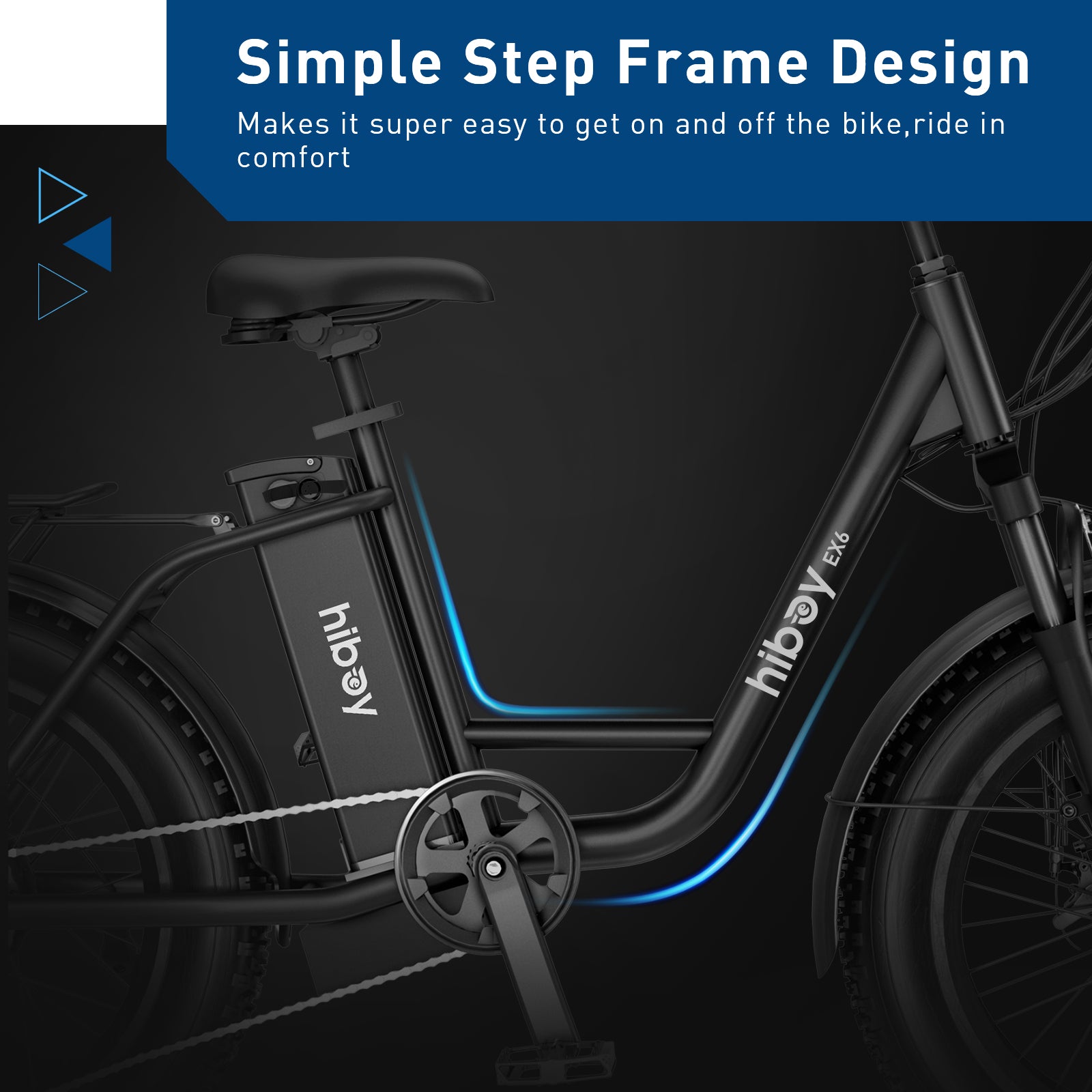 Hiboy EX6 Step-thru Fat Tire Electric Bike Hiboy