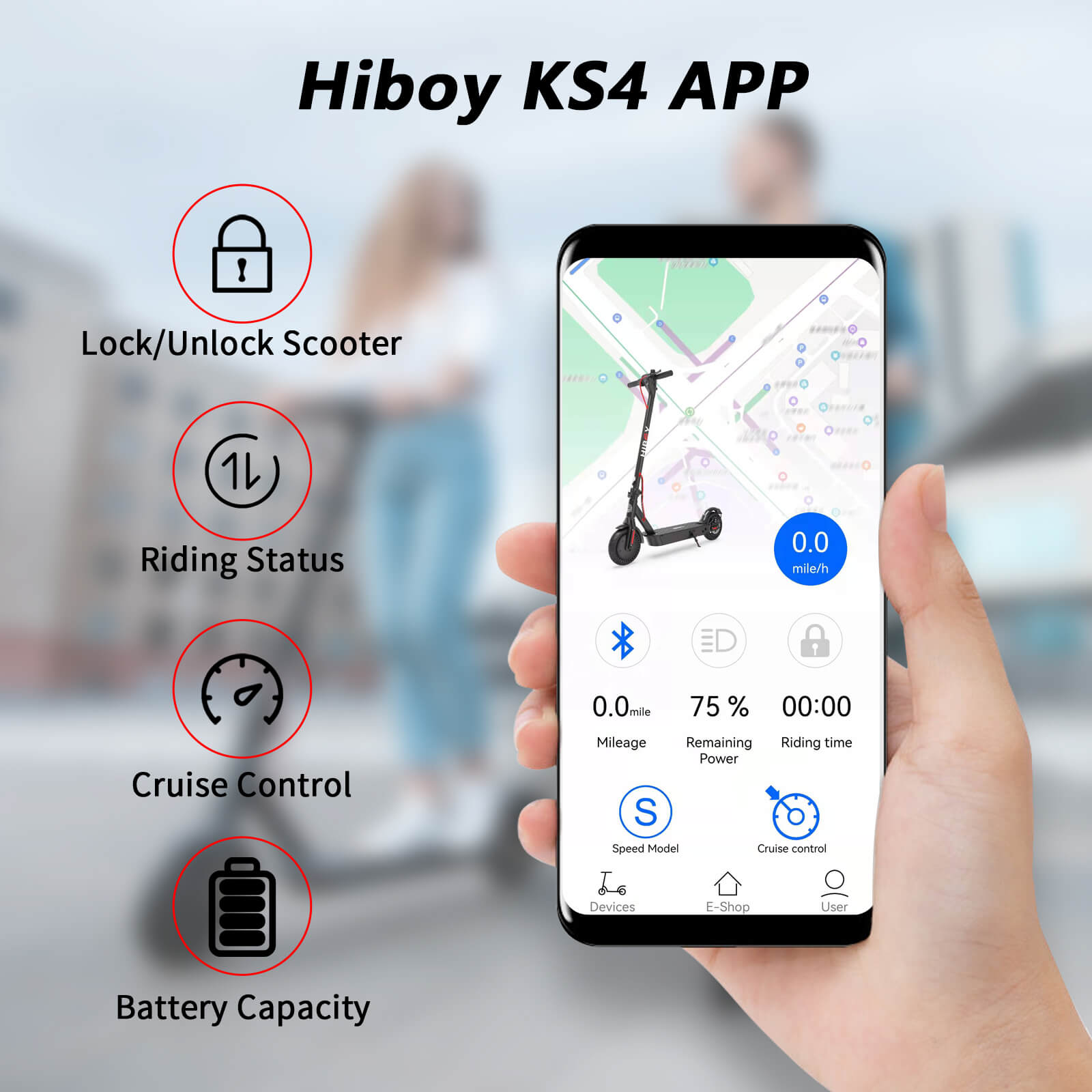 Hiboy KS4, Trottinette Électrique (36 Volts) (7,5Ah) (350 Watts