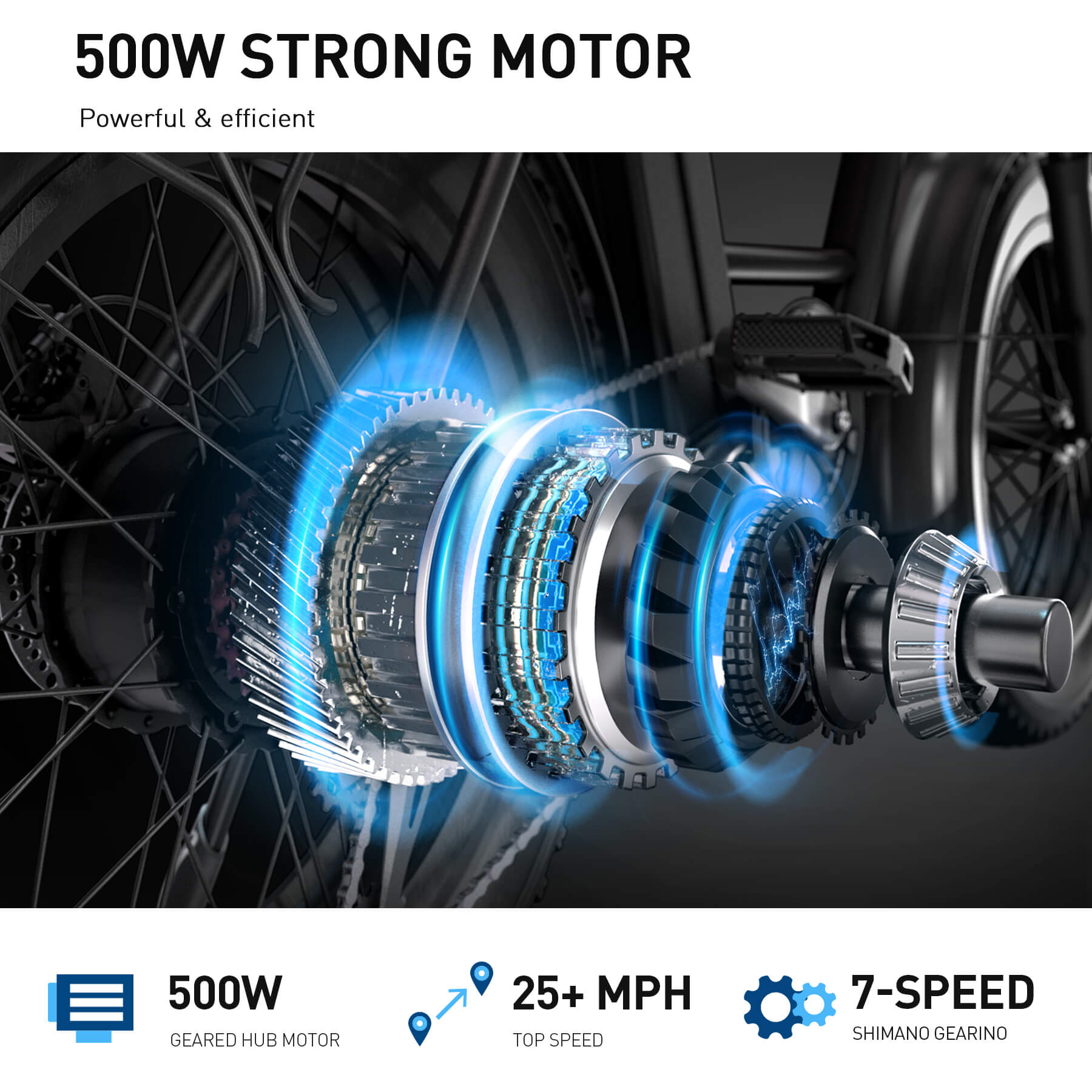 500w ebike top speed